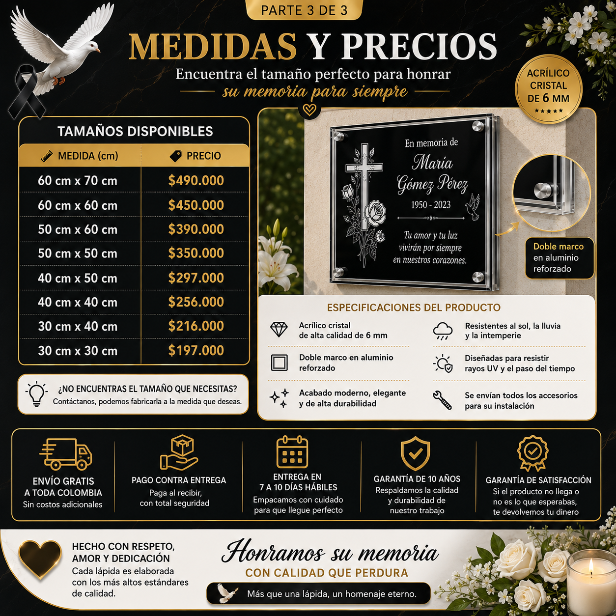 LÁPIDA MODELO P02